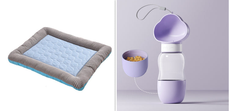 Pet Cooling Pad Bed For Dogs Cats Puppy Kitten Cool Mat Pet Blanket Ice Silk Material Soft For Summer Sleeping Blue Breathable - Get Me Products
