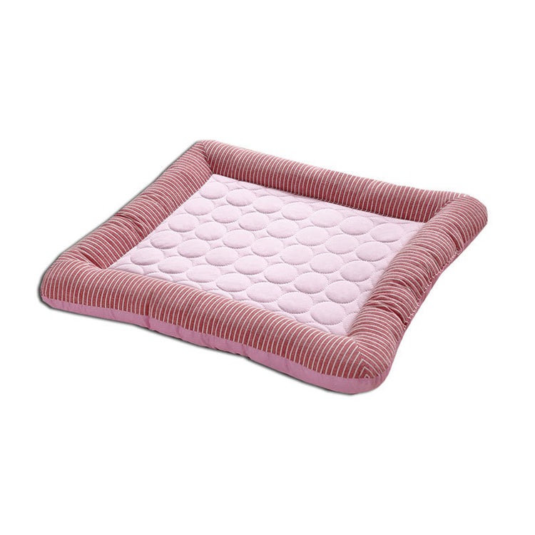 Pet Cooling Pad Bed For Dogs Cats Puppy Kitten Cool Mat Pet Blanket Ice Silk Material Soft For Summer Sleeping Blue Breathable - Get Me Products