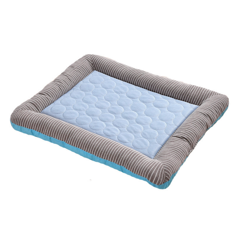 Pet Cooling Pad Bed For Dogs Cats Puppy Kitten Cool Mat Pet Blanket Ice Silk Material Soft For Summer Sleeping Blue Breathable - Get Me Products