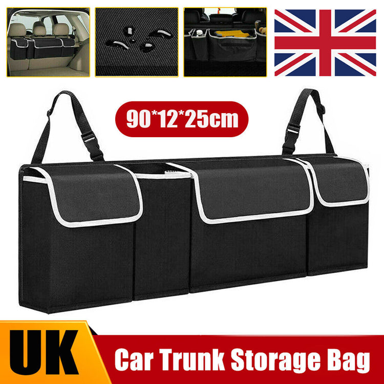 Large Car Boot Organiser Back Seat Hanger Tidy Storage Bag Pocket Hanging Pouch - Get Me Products