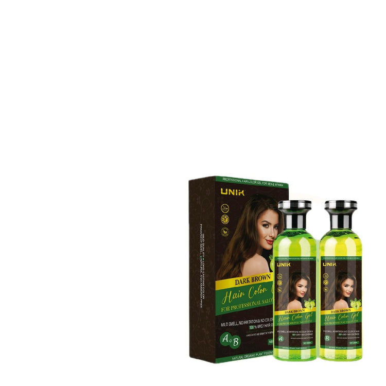 Unik Professional Hair Color Gel 500ml Natural Black with Argan Oil - Fast Action Beard Dye - No Ammonia, No Harsh Chemicals - Haircare, Conditioner - Get Me Products