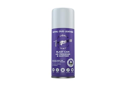 Designer Fragrances Fleur Blast Can – Air Freshener & Sanitiser, Use in the Car, At Home, On Furniture, On Shoes – Dry Mist Quick Release Spray – Spray Once to Deodorize & Neutralise Smells – 400ml - Get Me Products