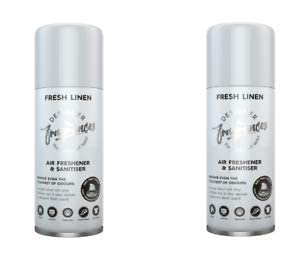 Designer Fragrances Fleur Blast Can – Air Freshener & Sanitiser, Use in the Car, At Home, On Furniture, On Shoes – Dry Mist Quick Release Spray – Spray Once to Deodorize & Neutralise Smells – 400ml - Get Me Products