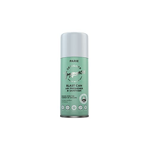 Designer Fragrances Fleur Blast Can – Air Freshener & Sanitiser, Use in the Car, At Home, On Furniture, On Shoes – Dry Mist Quick Release Spray – Spray Once to Deodorize & Neutralise Smells – 400ml - Get Me Products