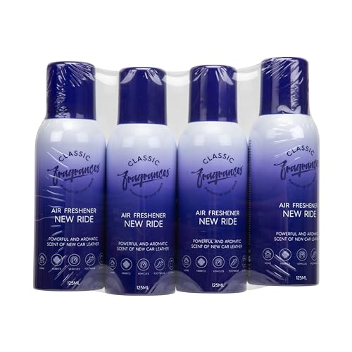 Classic Fragrances 4 Pack Tutti Frutti - Fun, Fresh, Zesty & Fruity Aroma Air Freshener Spray - For Home & Vehicles – Long Lasting Smell, Portable Spray Can – Deodorise & Neutralise Odours – 125ml - Get Me Products