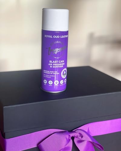 Designer Fragrances Fleur Blast Can – Air Freshener & Sanitiser, Use in the Car, At Home, On Furniture, On Shoes – Dry Mist Quick Release Spray – Spray Once to Deodorize & Neutralise Smells – 400ml - Get Me Products