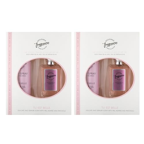Designer Fragrances Ventus Male Twin Gift Set - Includes 2 x 150ml Body Spray Deodorant Cans, 2 x 50 ml Men’s Eau De Parfum Aftershave Sprays - For Instant Freshness on The Go - Long Lasting Smells - Get Me Products