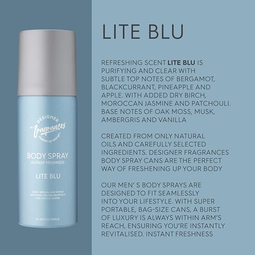 Designer Fragrances Lite Blu Men&