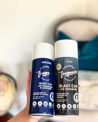 Designer Fragrances 6 Pack Favourites Bundle - Luxury Air Freshener Blast Cans - For Home & Vehicles – Natural Oils, Lasting Smell, Dry Mist Quick Release Spray – Deodorise & Neutralise Odours – 300ml - Get Me Products