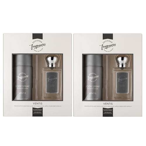 Designer Fragrances Tu Est Belle Female Twin Gift Set - Includes 2 x 100ml Body Spray Deodorant Cans, 2 x 50ml Women’s Eau De Parfum Sprays - For Instant Freshness on The Go - Long Lasting Smells - Get Me Products