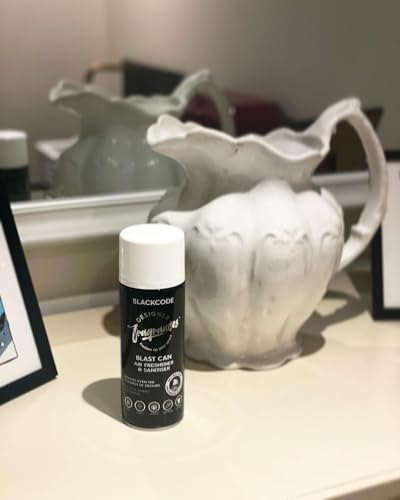 Designer Fragrances Fleur Blast Can – Air Freshener & Sanitiser, Use in the Car, At Home, On Furniture, On Shoes – Dry Mist Quick Release Spray – Spray Once to Deodorize & Neutralise Smells – 400ml - Get Me Products
