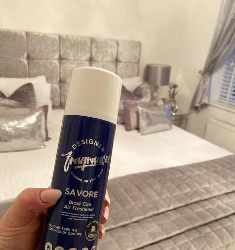 Designer Fragrances 6 Pack Favourites Bundle - Luxury Air Freshener Blast Cans - For Home & Vehicles – Natural Oils, Lasting Smell, Dry Mist Quick Release Spray – Deodorise & Neutralise Odours – 300ml - Get Me Products