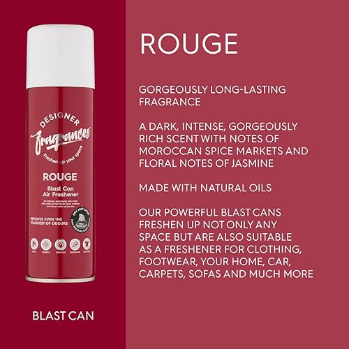 Designer Fragrances 6 Pack Favourites Bundle - Luxury Air Freshener Blast Cans - For Home & Vehicles – Natural Oils, Lasting Smell, Dry Mist Quick Release Spray – Deodorise & Neutralise Odours – 300ml - Get Me Products