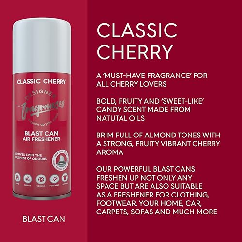 Designer Fragrances 6 Pack Favourites Bundle - Luxury Air Freshener Blast Cans - For Home & Vehicles – Natural Oils, Lasting Smell, Dry Mist Quick Release Spray – Deodorise & Neutralise Odours – 300ml - Get Me Products