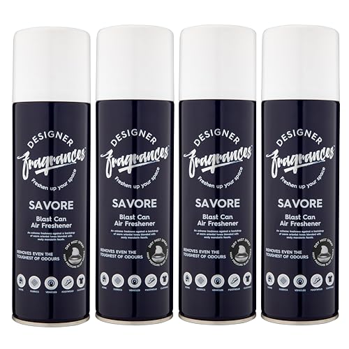Designer Fragrances 6 Pack Favourites Bundle - Luxury Air Freshener Blast Cans - For Home & Vehicles – Natural Oils, Lasting Smell, Dry Mist Quick Release Spray – Deodorise & Neutralise Odours – 300ml - Get Me Products