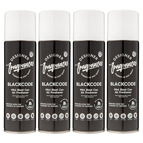 Designer Fragrances 6 Pack Favourites Bundle - Luxury Air Freshener Blast Cans - For Home & Vehicles – Natural Oils, Lasting Smell, Dry Mist Quick Release Spray – Deodorise & Neutralise Odours – 300ml - Get Me Products