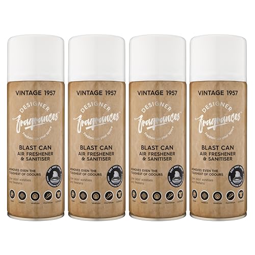 Designer Fragrances 6 Pack Favourites Bundle - Luxury Air Freshener Blast Cans - For Home & Vehicles – Natural Oils, Lasting Smell, Dry Mist Quick Release Spray – Deodorise & Neutralise Odours – 300ml - Get Me Products