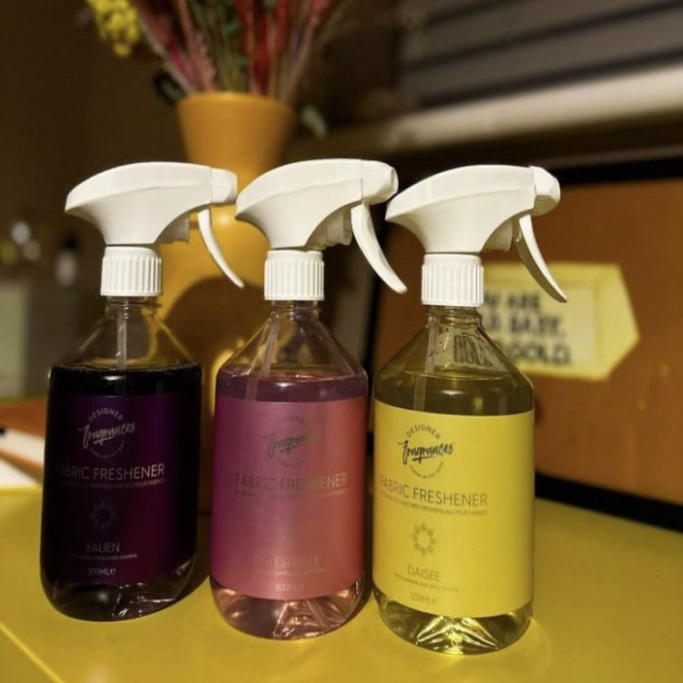 Designer Fragrances 6 Pack Daisee & Tu Est Belle Fabric Freshener - Fragranced Light Mist Fresheners All Household Fabrics Leaving Fresh Smelling & Breezy For Days – 500ml - Get Me Products