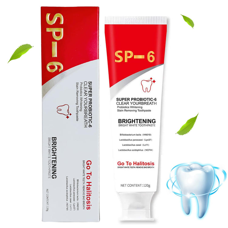 SP-6 Ultra Whitening Toothpaste 120g, Probiotics Toothpaste Sp-6 Brightening, Sp6 Teeth Whitening Toothpaste,Deep Cleaning&Fresh Breath Oral Care - Get Me Products