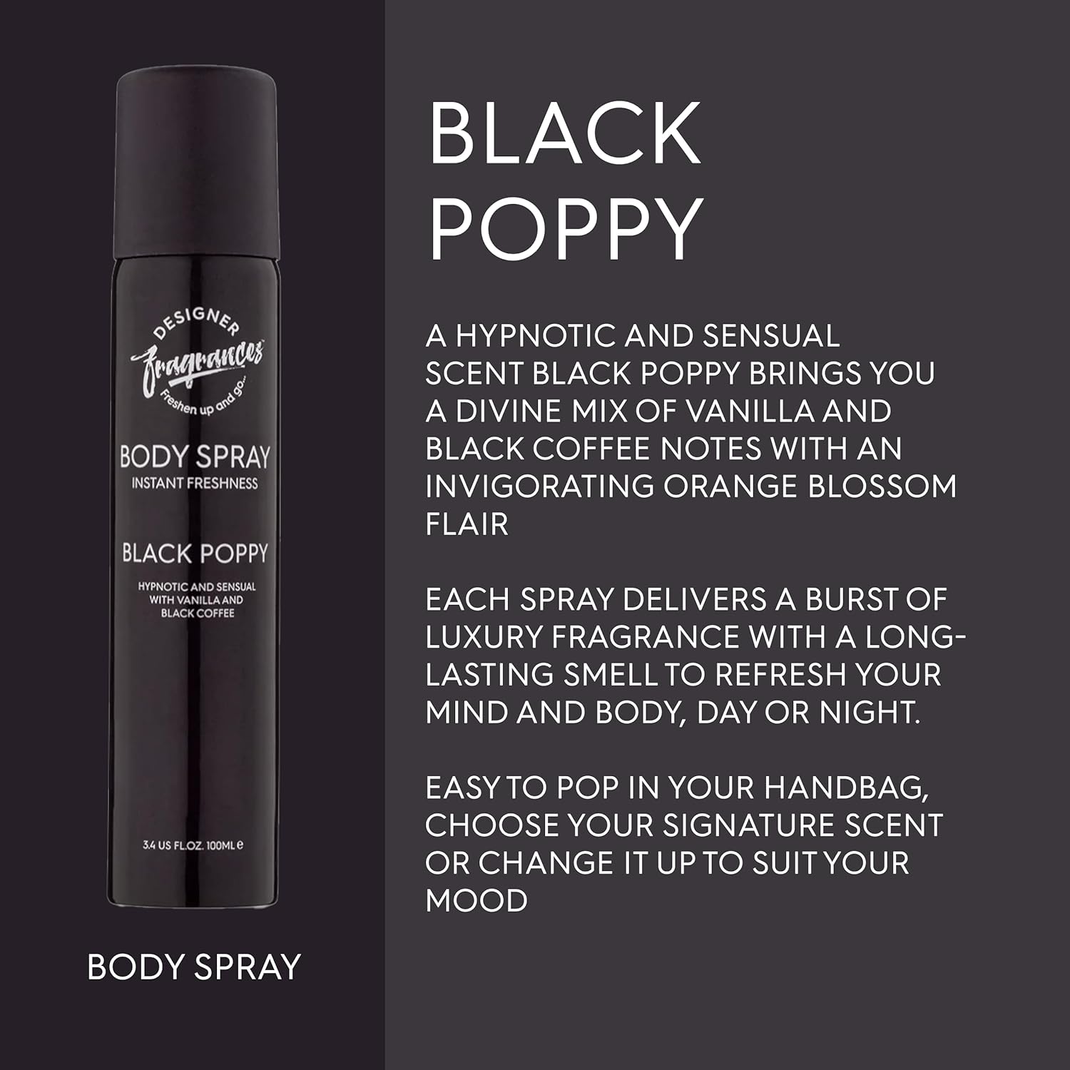 Designer Fragrances 6 Pack Assorted Aromas Bundle - Tu Est Belle, Daisy, Black Poppy - Women&