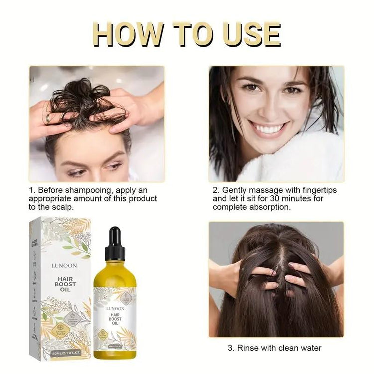Lunoon Rosemary Hair Serum Oil Timeless Scent for Silky Smoothness Deep Nourishment & Hydration 60ml Haircare Lavender Olive Comfort Haircare Coconut - Get Me Products