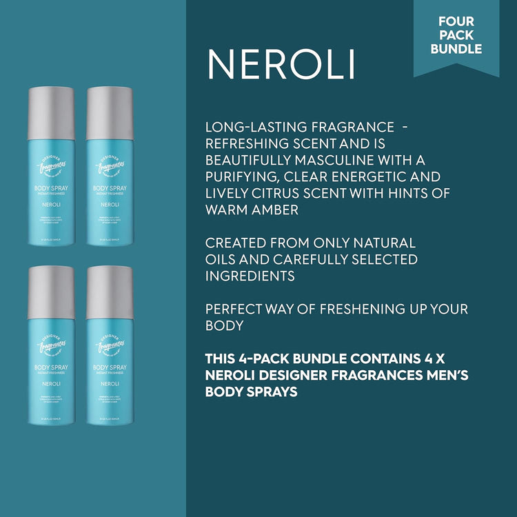 Designer Fragrances 4 Pack Neroli Men&