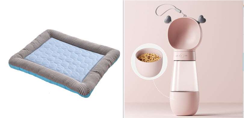 Pet Cooling Pad Bed For Dogs Cats Puppy Kitten Cool Mat Pet Blanket Ice Silk Material Soft For Summer Sleeping Blue Breathable - Get Me Products