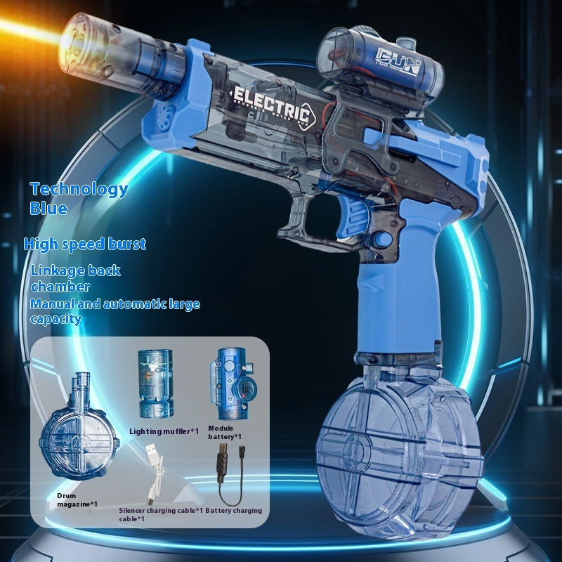 Fire Rat Electric Water Pistol Cool Light Full Automatic Water Spray Gun Summer Toy Sports Entertainment Children Gifts AC223 - Get Me Products