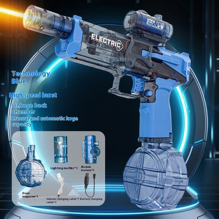 Fire Rat Electric Water Pistol Cool Light Full Automatic Water Spray Gun Summer Toy Sports Entertainment Children Gifts AC223 - Get Me Products
