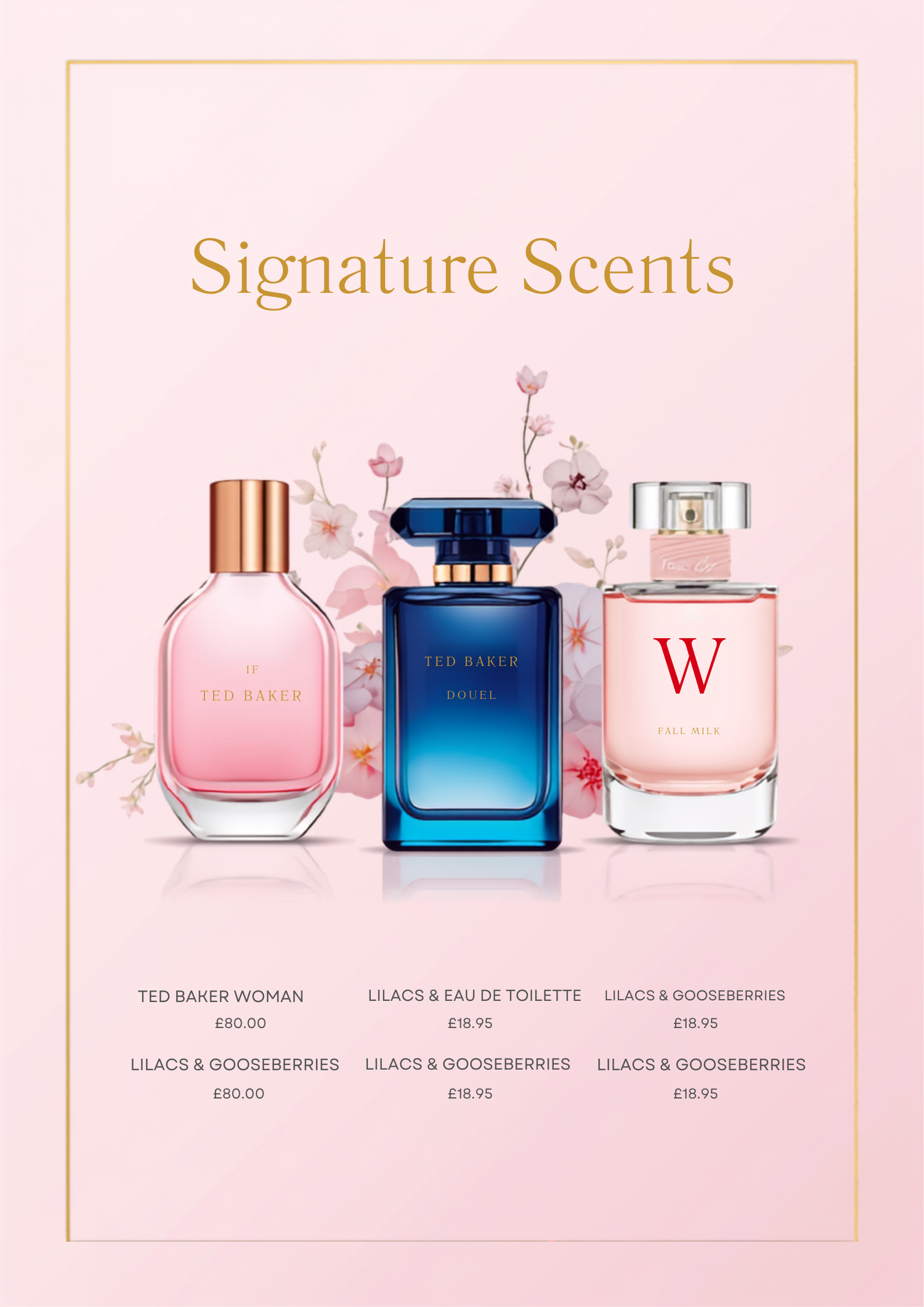 Ted Baker W EDT branded fragrance banner