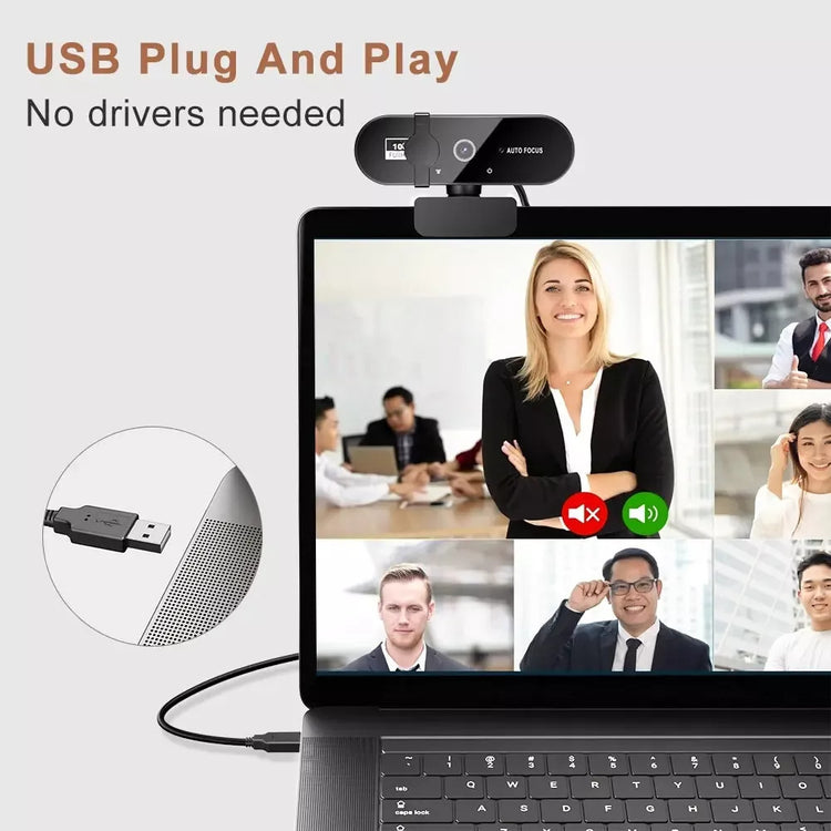 Full HD 1080P USB Webcams Camera Auto Focus With Microphone For PC Laptop Live - Get Me Products