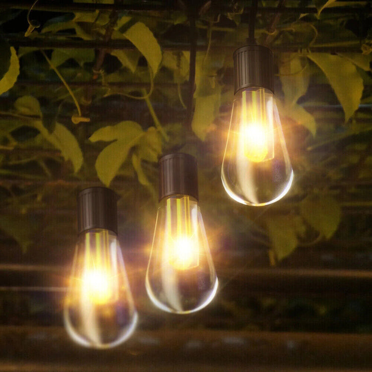 5M 20 LED Solar Powered Retro Bulb String Lights Garden Outdoor Fairy Party Lamp - Get Me Products