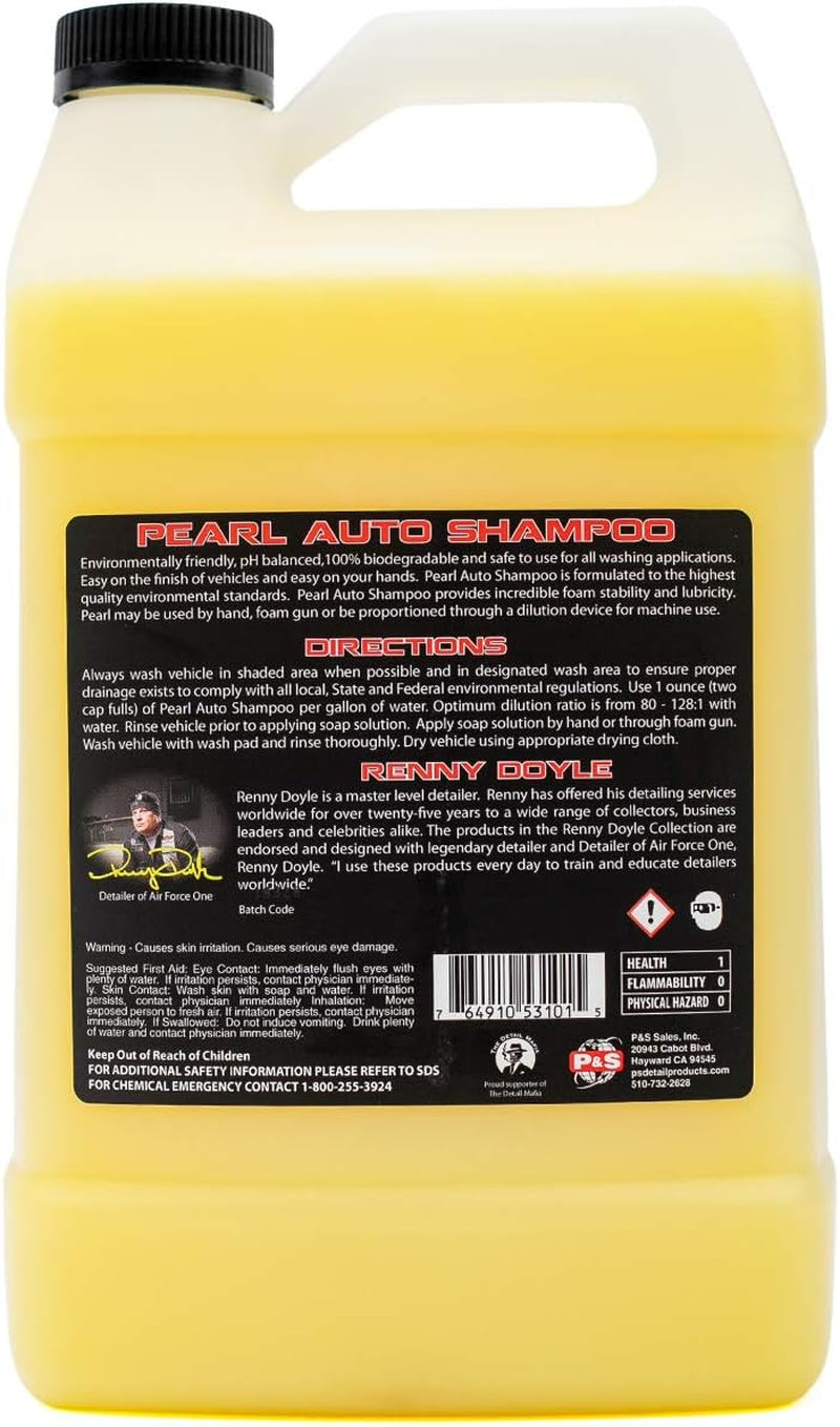P&S Detailing Products EC3101 Pearl Auto Shampoo - 1 Gallon of Premium Car Wash Solution