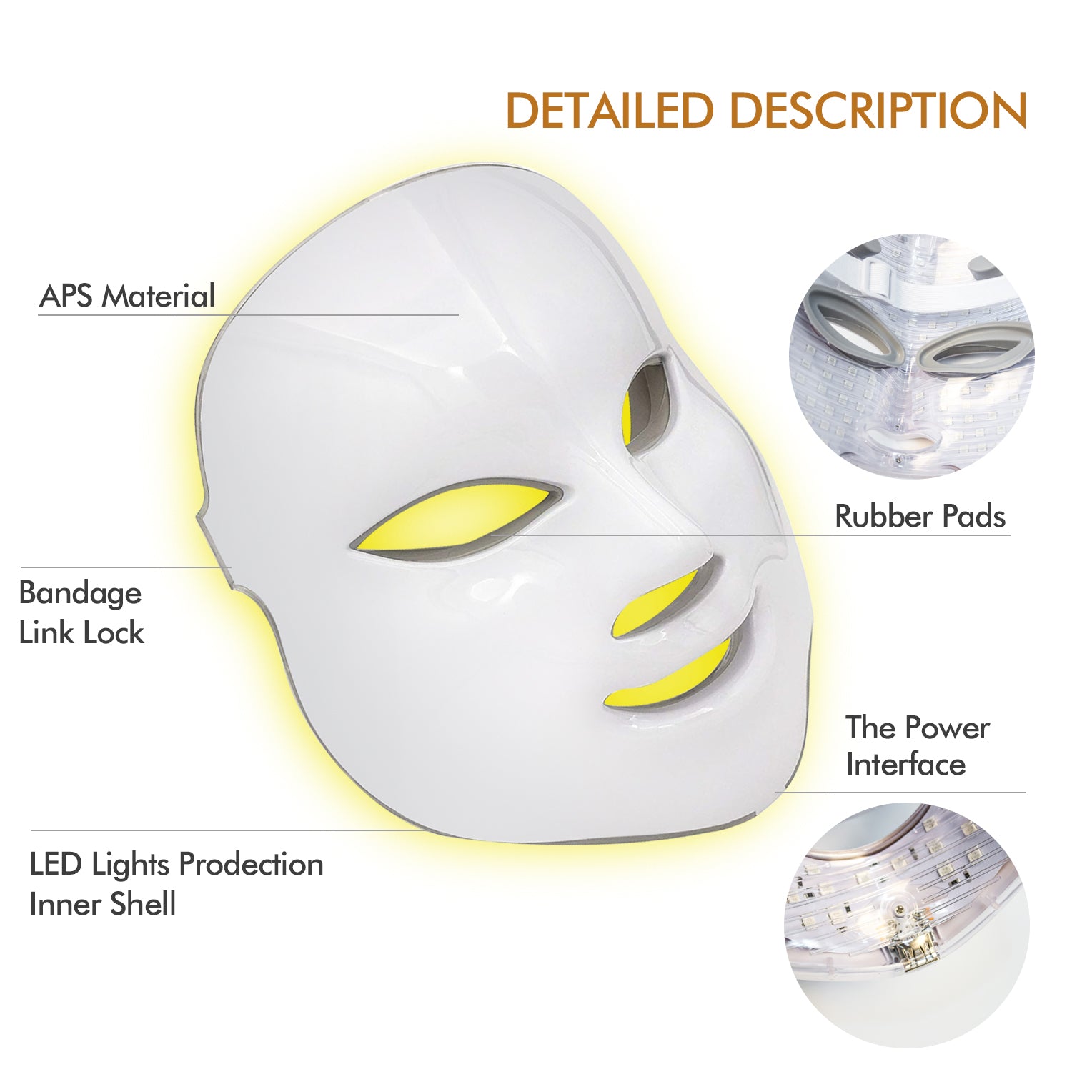 7 Colors LED Mask  LED Light Photon Face Mask - Get Me Products