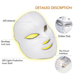 7 Colors LED Mask  LED Light Photon Face Mask - Get Me Products