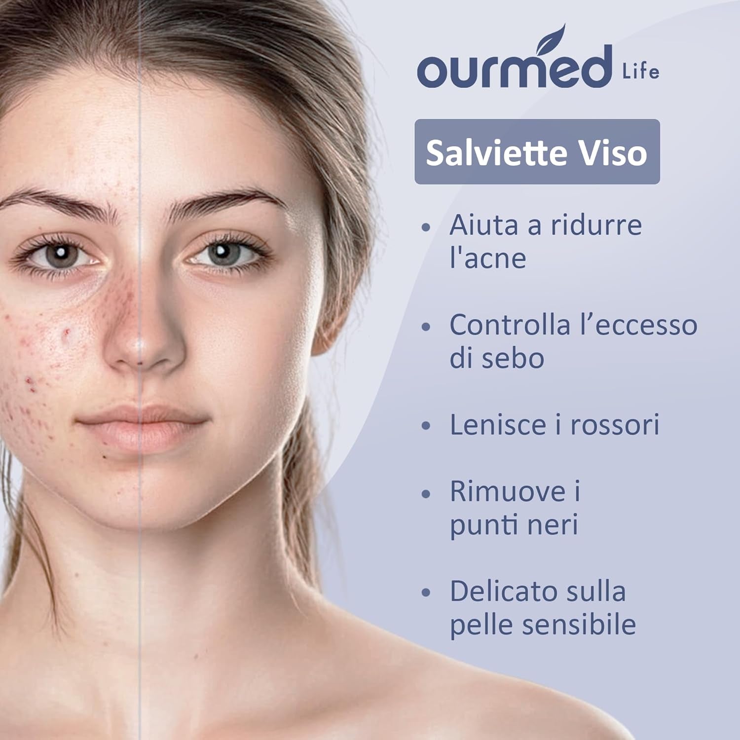 Eco-Friendly Disposable Face Towels - 100 Count Lint-Free Wipes for Sensitive Skin, Perfect for Cleansing, Skincare, and Makeup Removal