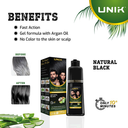 Argan Oil + Aloe Vera Dark Brown Natural Hair Colour Organic, Shampoo cleanser Haircare Cleansing Comfort conditioner - Get Me Products