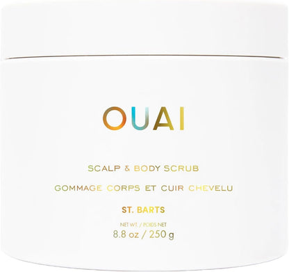 Revitalize Your Skin with St. Barts Scalp & Body Scrub - Foaming Coconut Oil Sugar Exfoliator for Deep Cleansing & Moisturizing, Paraben & Sulfate Free (8.8Oz)