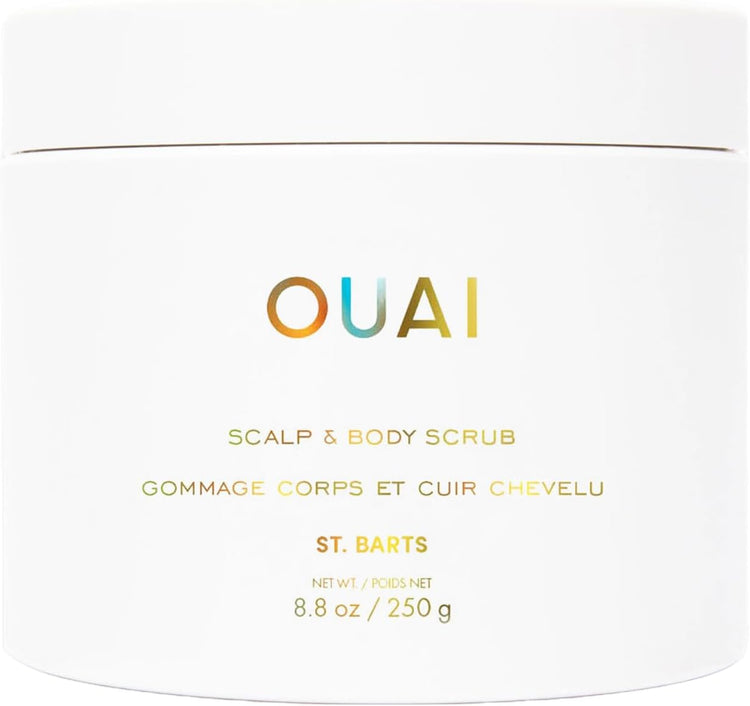 Revitalize Your Skin with St. Barts Scalp & Body Scrub - Foaming Coconut Oil Sugar Exfoliator for Deep Cleansing & Moisturizing, Paraben & Sulfate Free (8.8Oz)