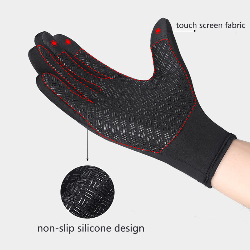 Winter Gloves Touch Screen Riding Motorcycle Sliding Waterproof Sports Gloves With Fleece - Get Me Products