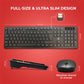 2.4GHz Wireless Keyboard And Mouse Set UK USB Dongle For PC Laptop Full-Size NEW - Get Me Products