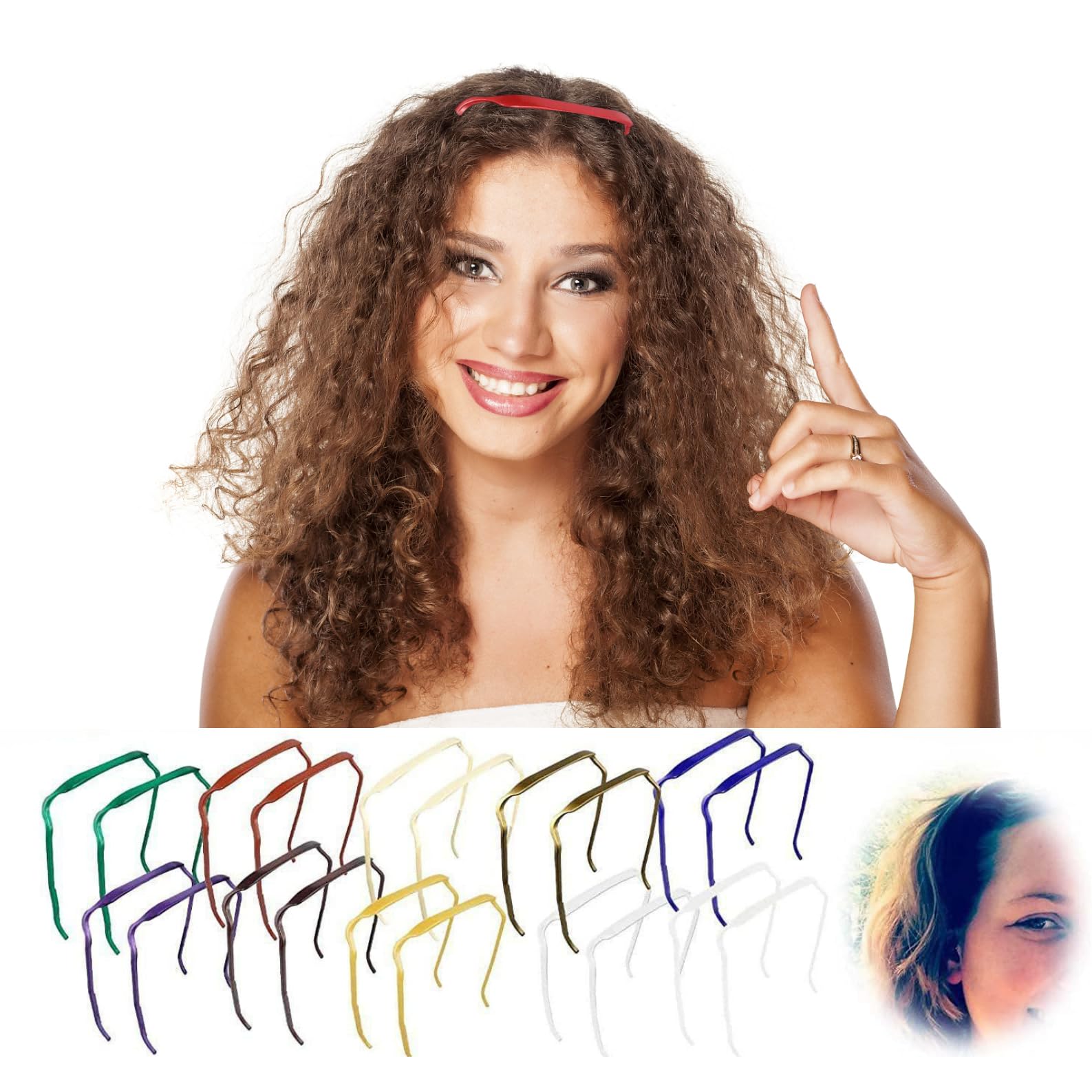 Curly Hair Medium Headbands For Women' Hair Invisible Hairstyle Fixing Tool For Curly Hair - Get Me Products