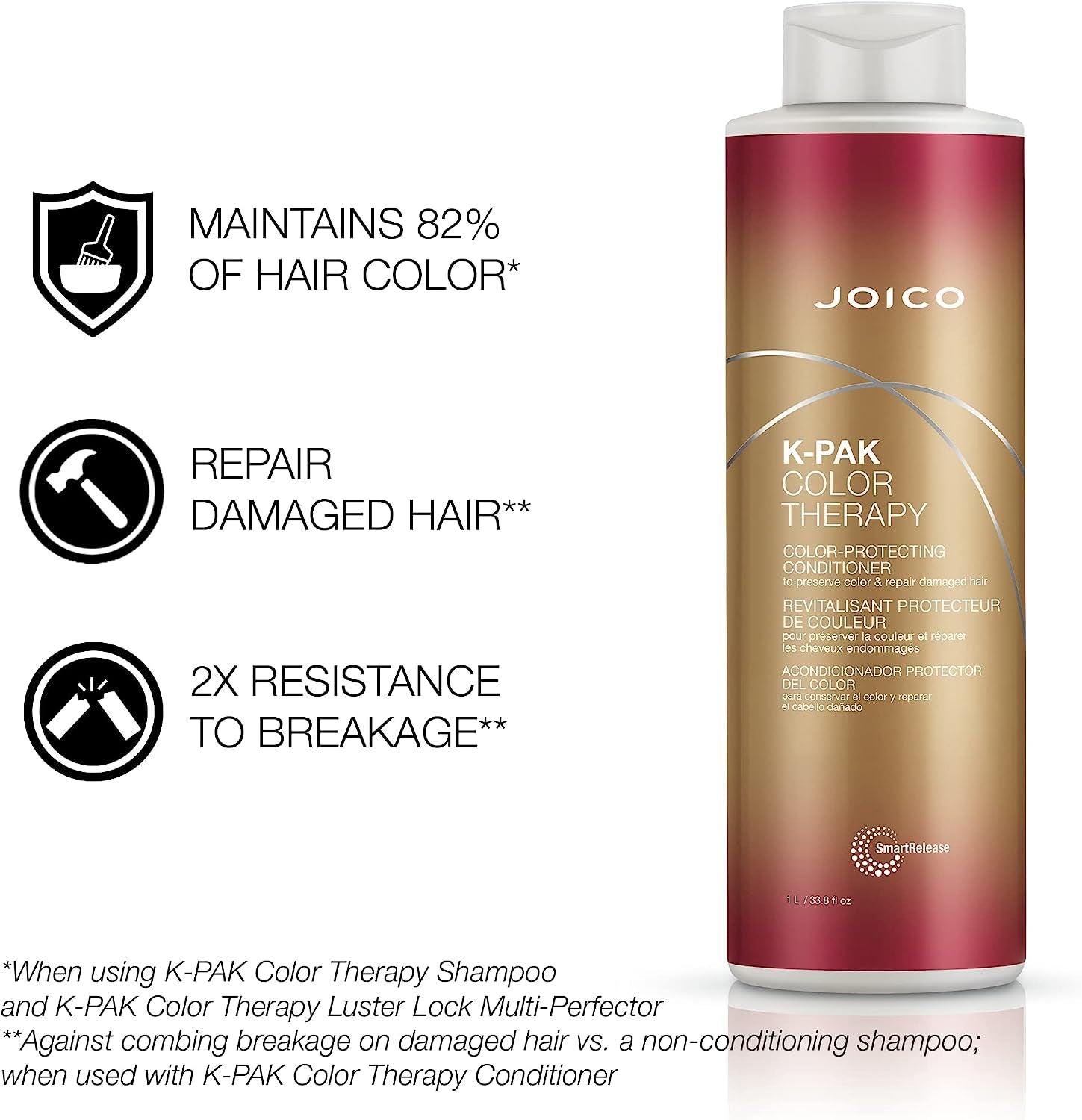 K-Pak Color Therapy Shampoo & Conditioner Liter Duo - Ultimate Color Care for Vibrant Hair!