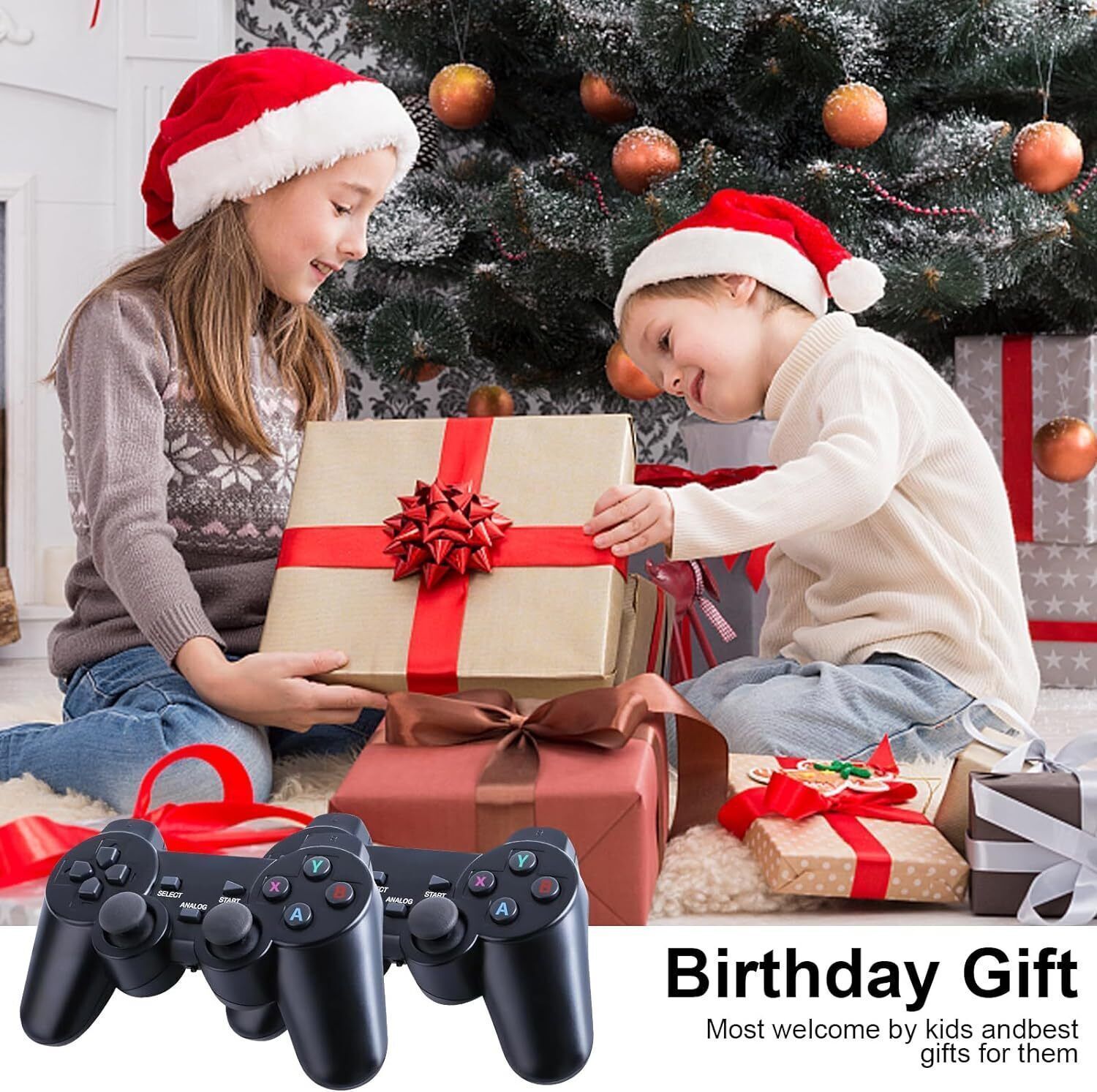4K HDMI Retro Game Stick Console Plug Play 20000- Games 2 Wireless Controllers - Get Me Products