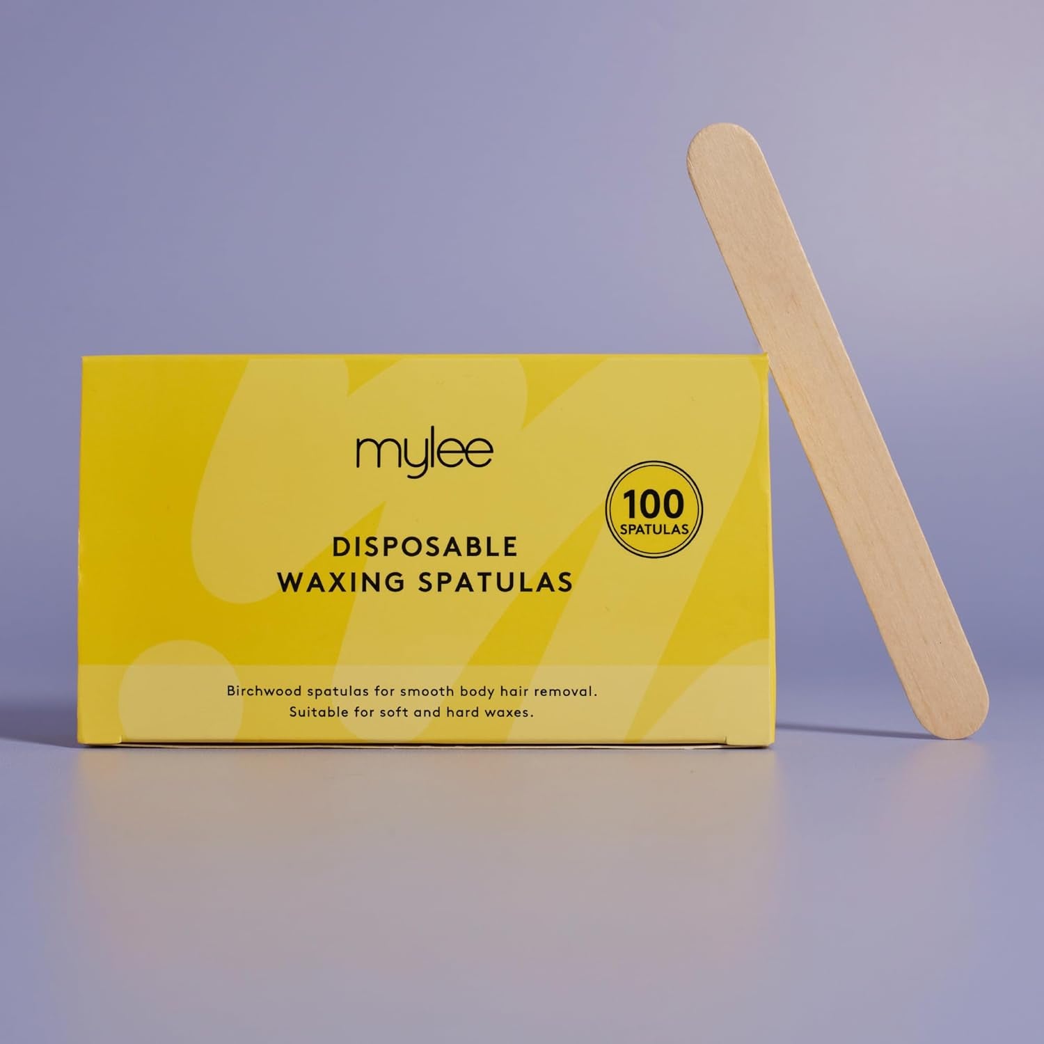 Premium Salon Quality Disposable Wooden Spatulas for Waxing, Pack of 100, Hygenic and Suitable for Warm and Hot Waxes