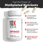 10X Health System Optimize Multivitamin for Men – 90 Capsules | 34-in-1 Methylated Formula, 5-MTHF, NAC, 800 mcg B12