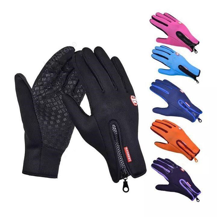 Winter Gloves Touch Screen Riding Motorcycle Sliding Waterproof Sports Gloves With Fleece - Get Me Products