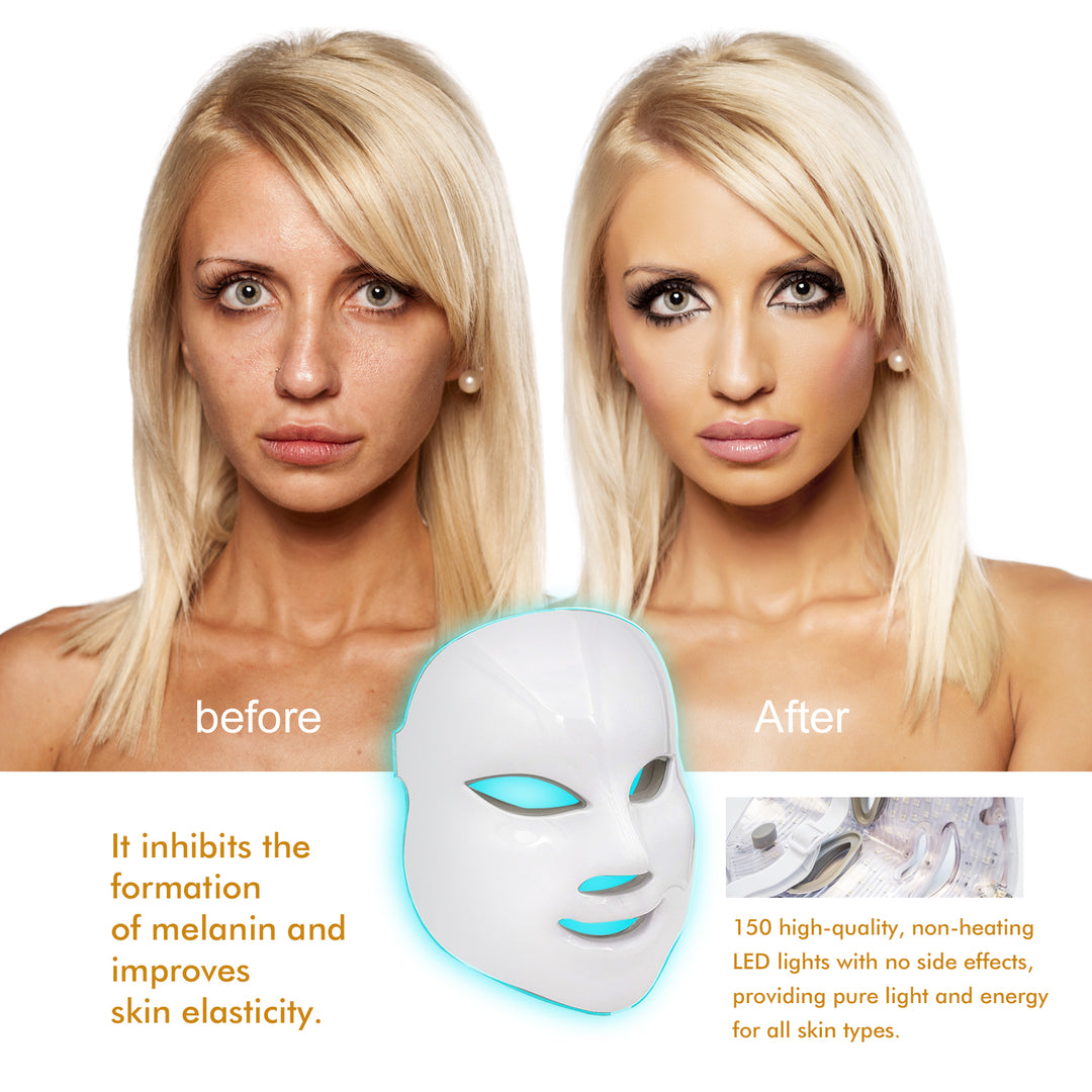 7 Colors LED Mask  LED Light Photon Face Mask - Get Me Products