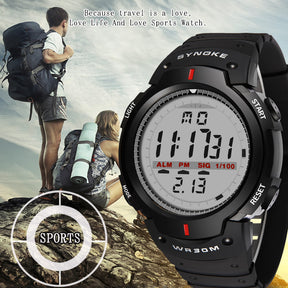 Large Screen Sports Men Waterproof Multifunctional Outdoor Mountaineering Watch - Get Me Products