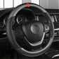 Carbon Fiber Perforated Leather Car Steering Wheel Cover 38cm Universal Interior - Get Me Products